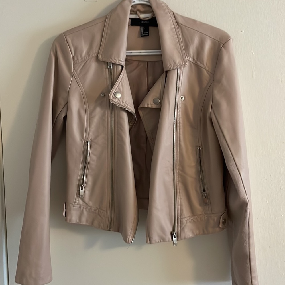 Forever21 Pink Leather Jacket